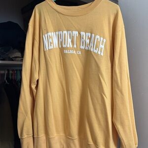 Yellow Newport Beach Sweatshirt